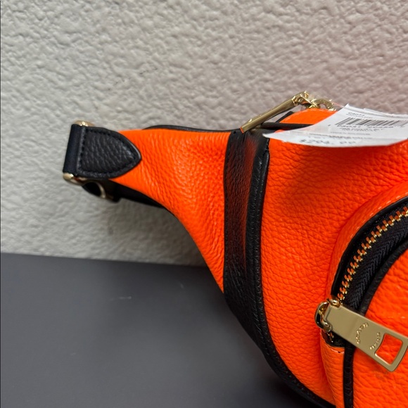 Coach Orange and Black Belt Bag - Picture 4 of 12